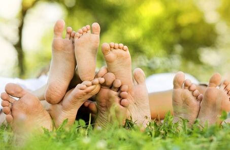 Contact with other people's feet can cause a fungal infection