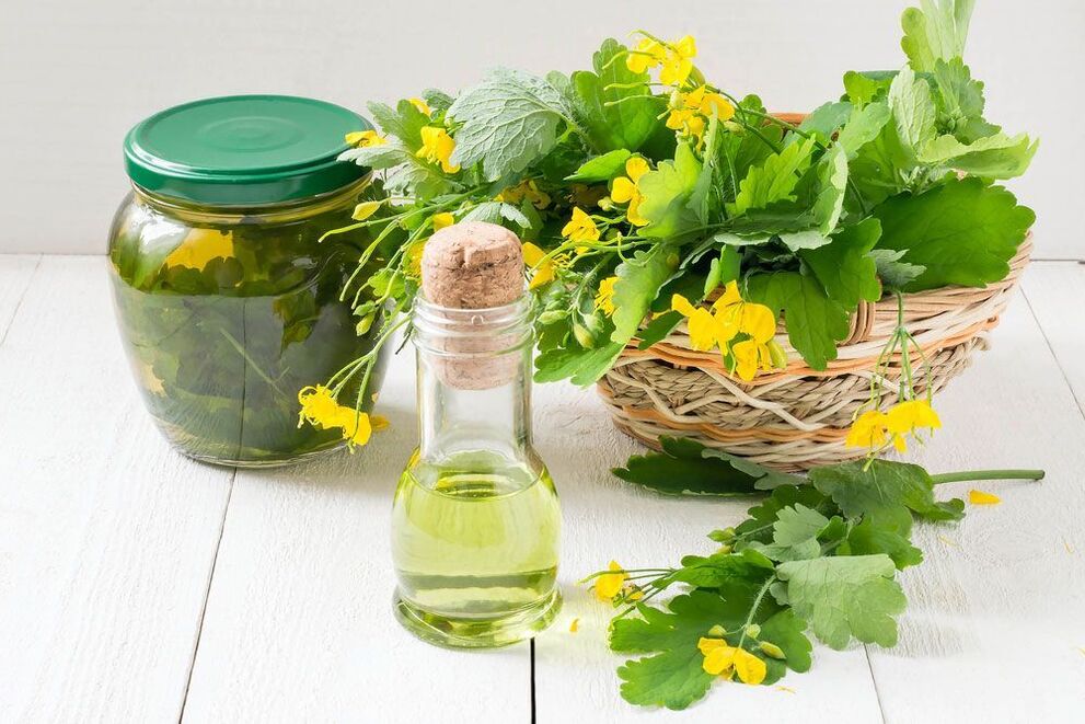 Celandine against nail fungus